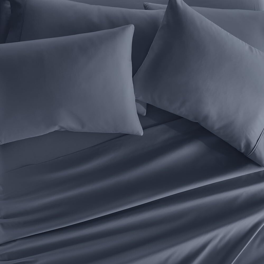 LINENS & HUTCH 6-Piece Essential Sheet Set - California King, Stone Grey - Picture 4 of 6